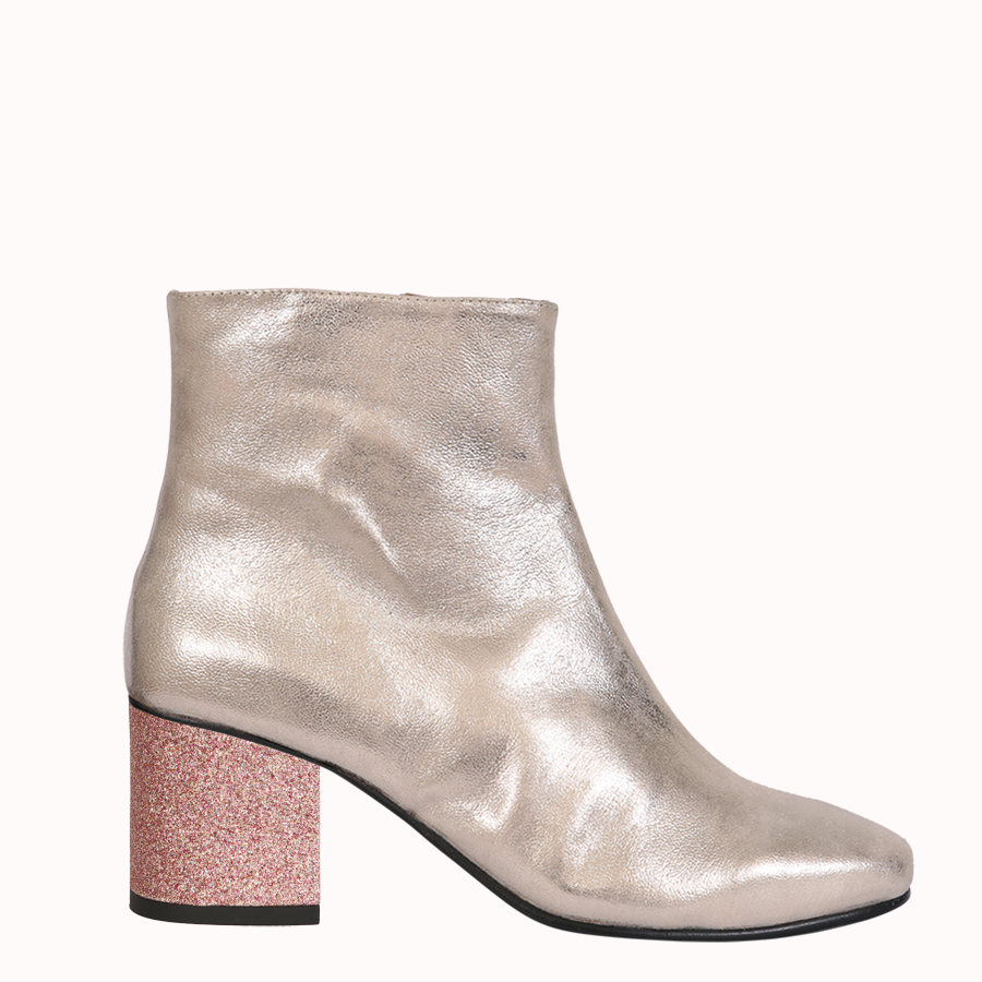 Maison margiela paillettes ankle top boots