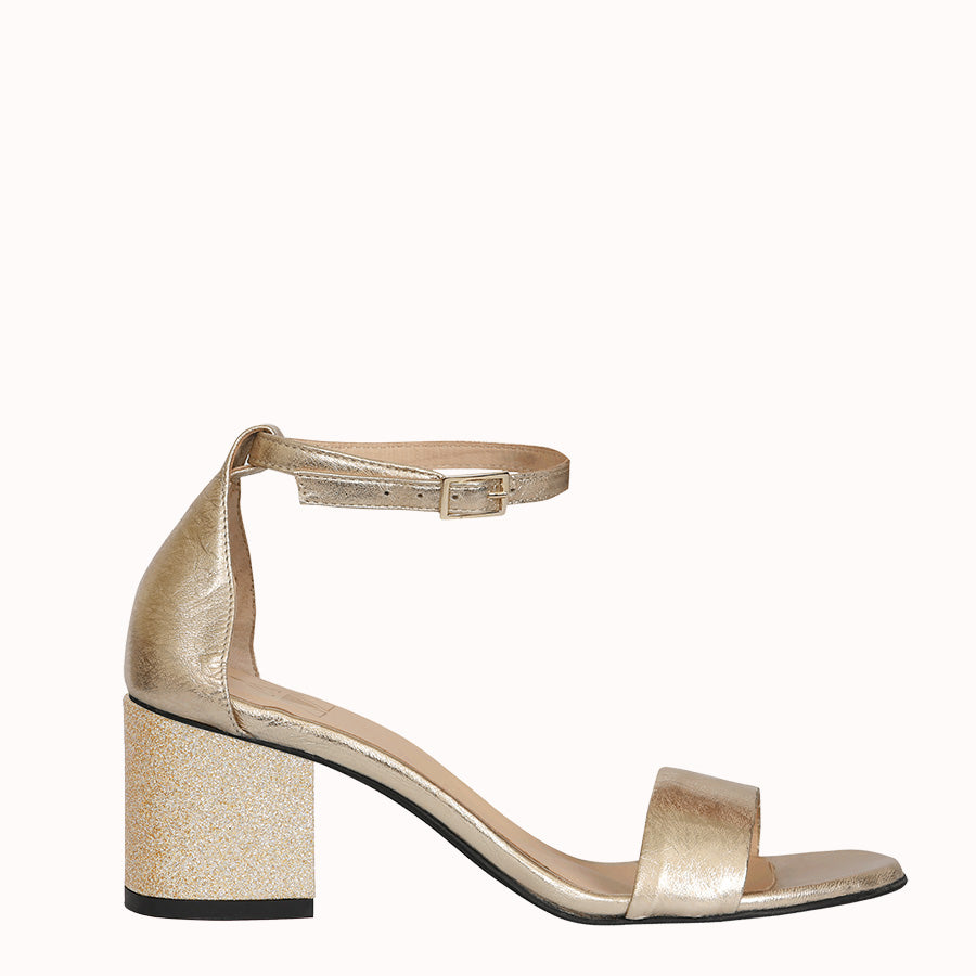 Sandales à Talons pour Femme - En Cuir Lisse ou Suédé