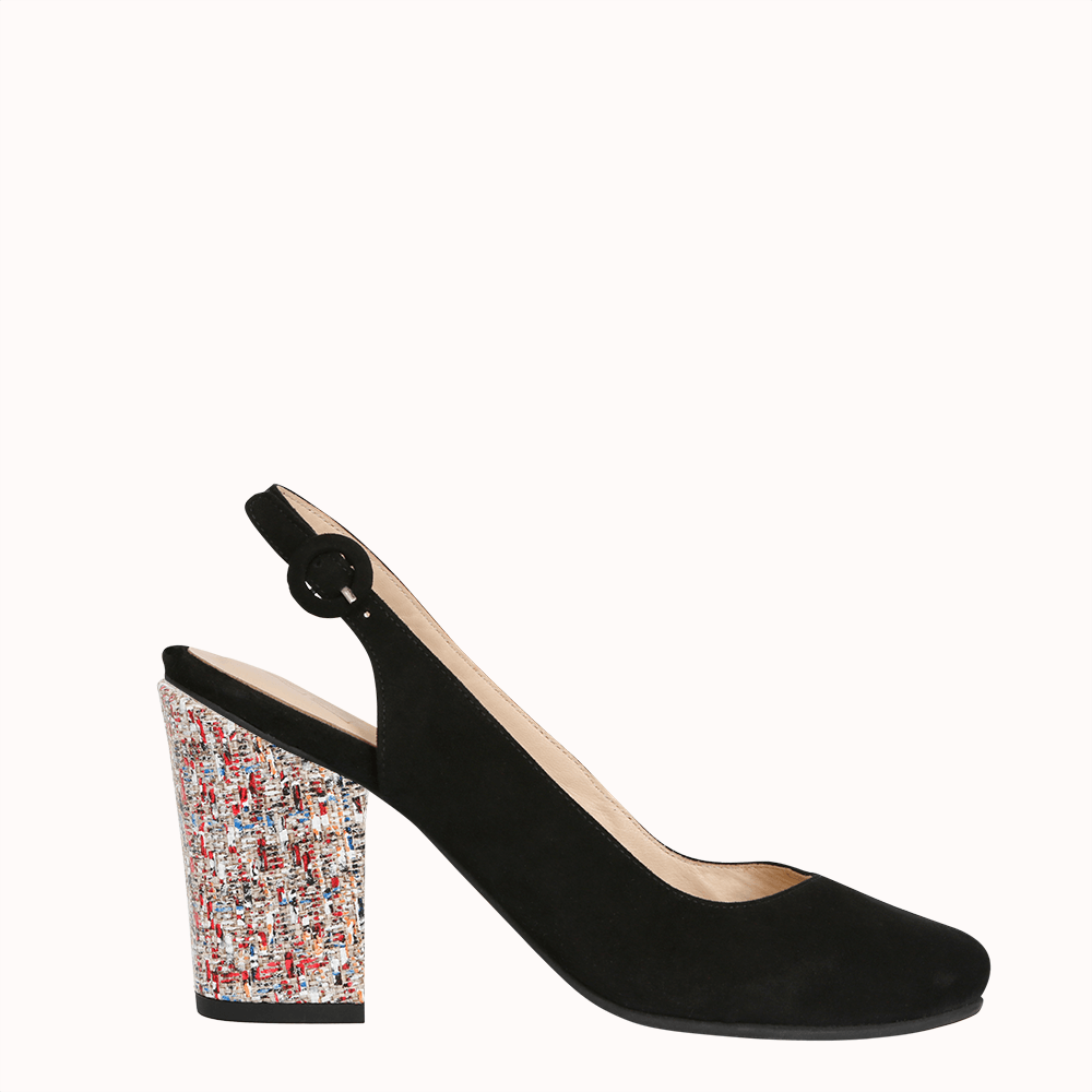 Chaussure top talon interchangeable